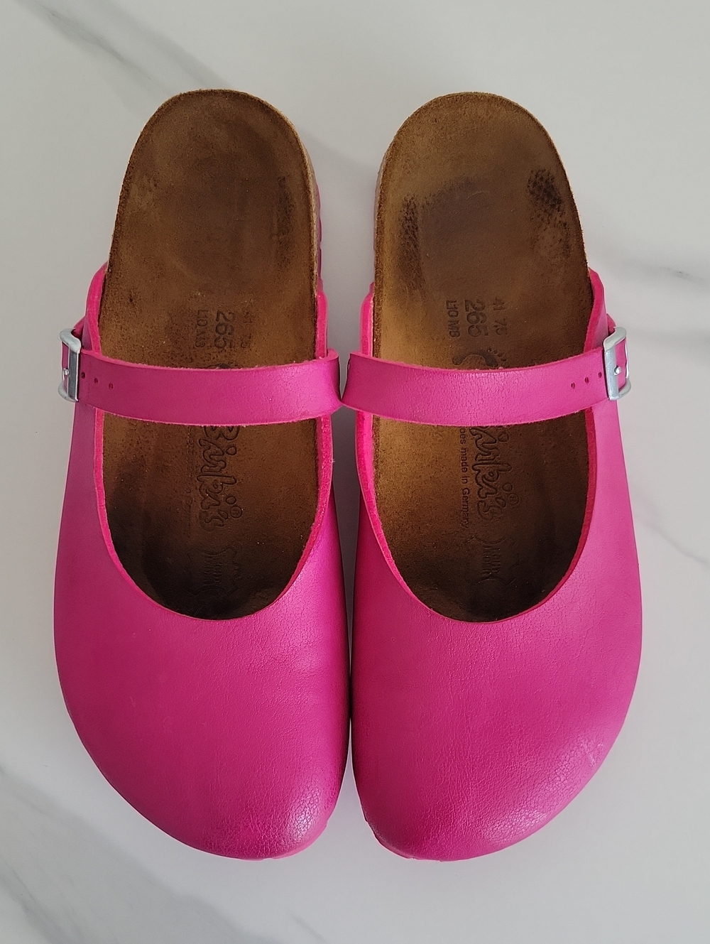 Birkenstock Birki's Maria Bright Pink Mary Jane Clogs